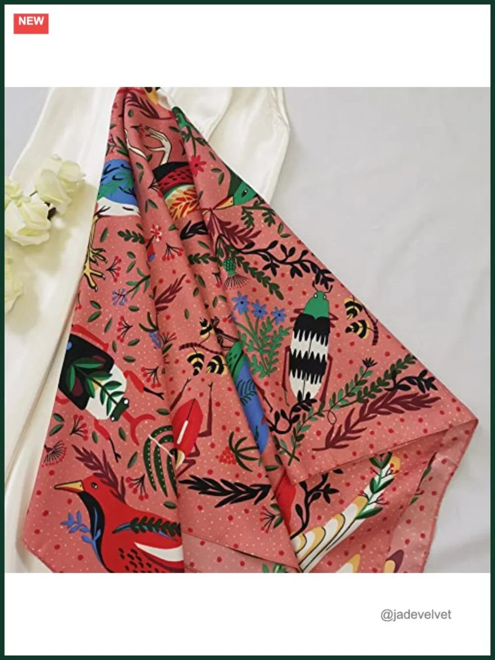 Silk Like Head Scarf for Women - 35